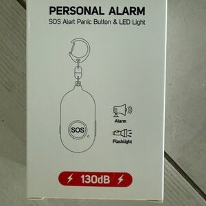 Personal Alarm with SOS Button and LED Light
